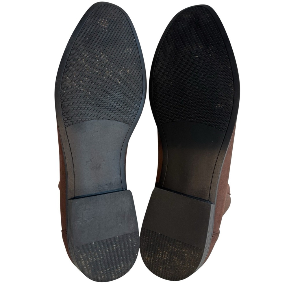ASOS Design Chelsea Slip on Boots In Brown Suede Size 15 - Picture 8 of 10